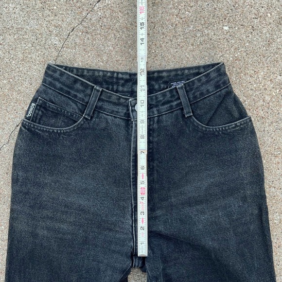 Vintage 90s BONGO mom jeans 24” SHORT PETITE Black - Picture 6 of 8